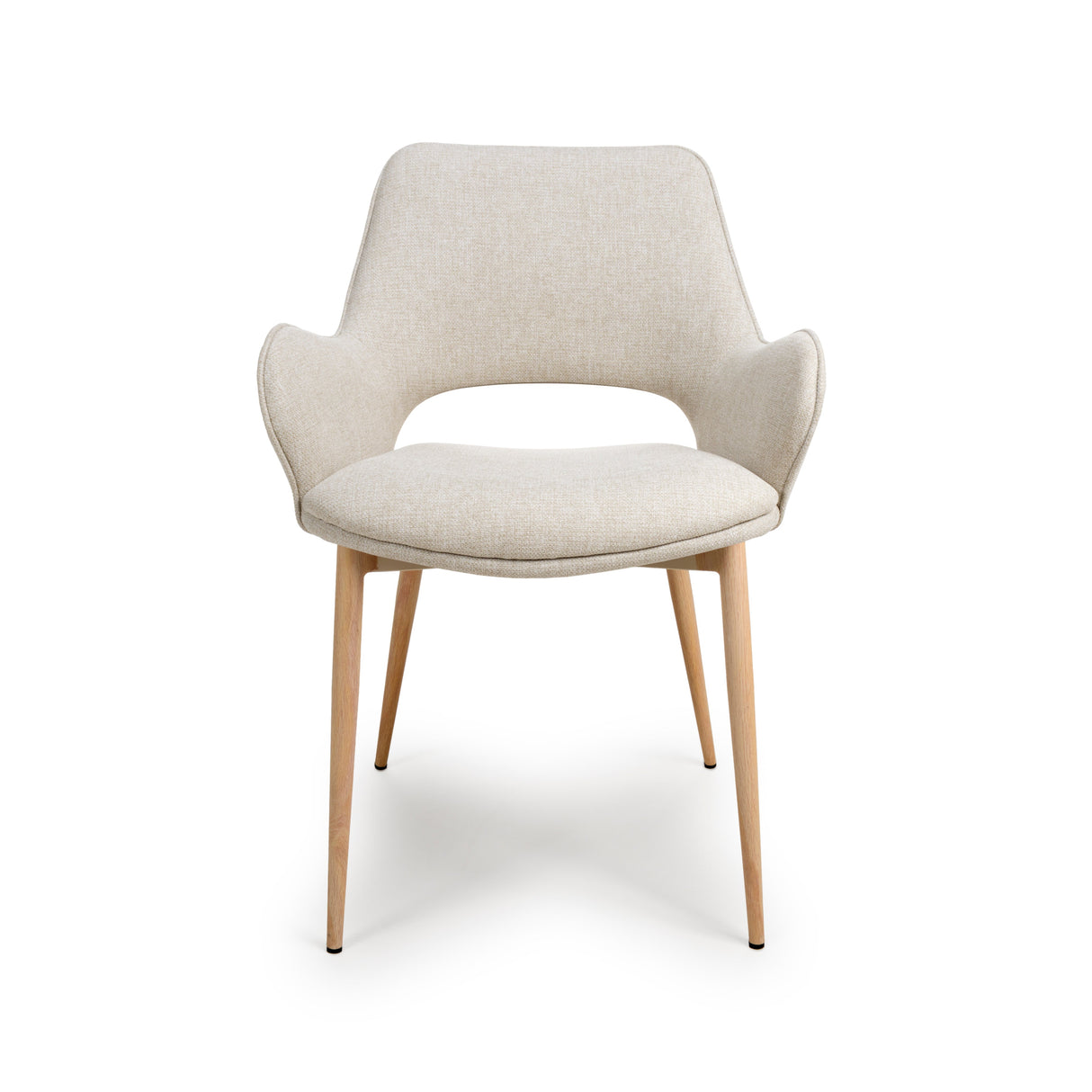 Furniture Link Dining Chair Sydney Easy Clean Natural Fabric Chair (Sold in Pairs)