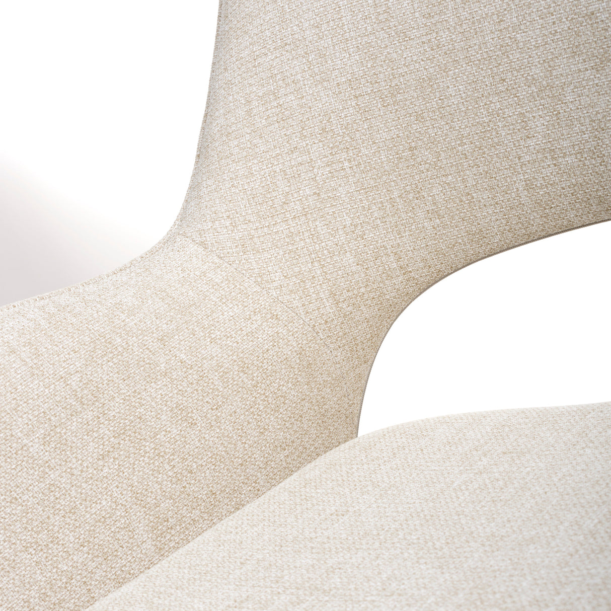 Furniture Link Dining Chair Sydney Easy Clean Natural Fabric Chair (Sold in Pairs)