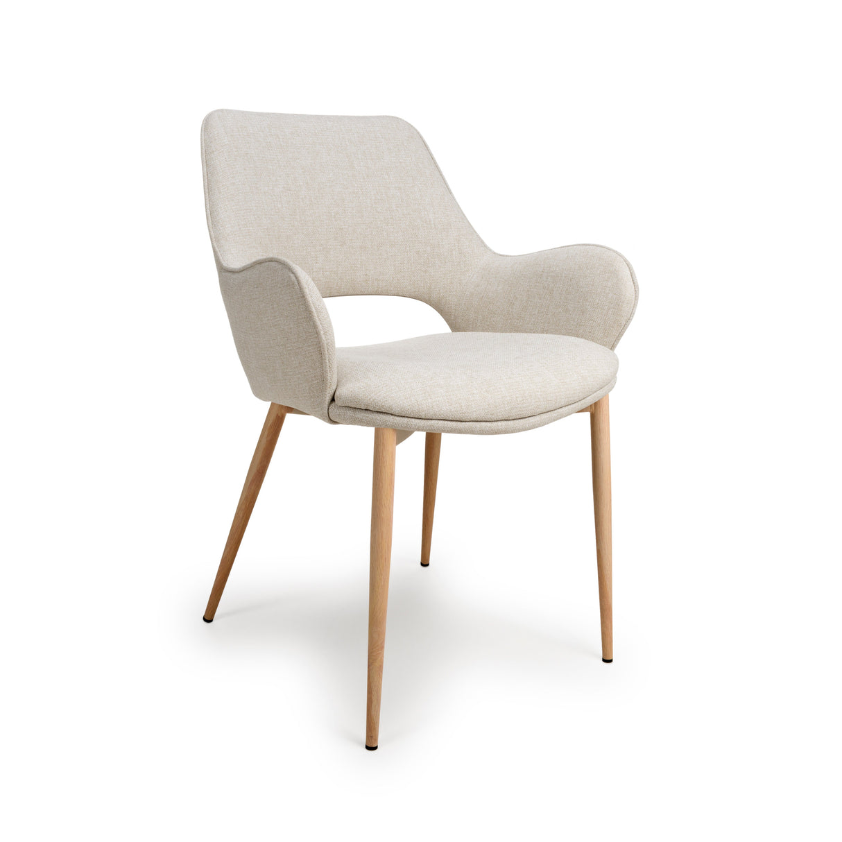 Furniture Link Dining Chair Sydney Easy Clean Natural Fabric Chair (Sold in Pairs)
