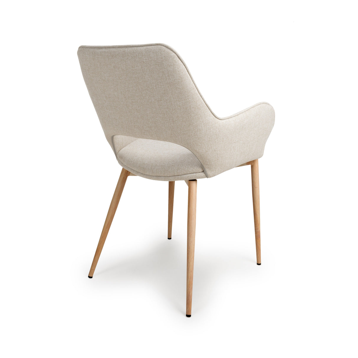 Furniture Link Dining Chair Sydney Easy Clean Natural Fabric Chair (Sold in Pairs)