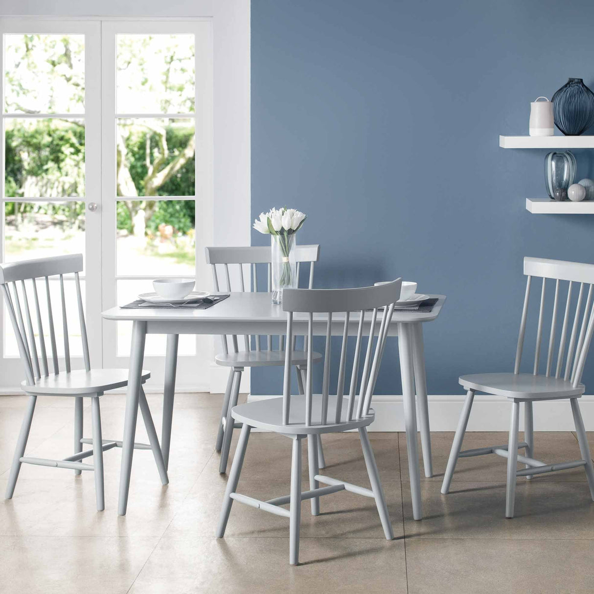 Julian Bowen Dining Chairs Torino Grey Chairs - Sold in fours