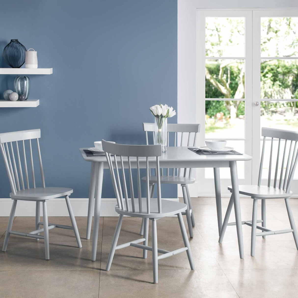 Julian Bowen Dining Chairs Torino Grey Chairs - Sold in fours
