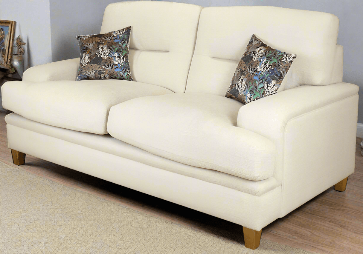 Lebus 2 Seater Sofa Ivory / Oak Trieste 2 Seater Sofa