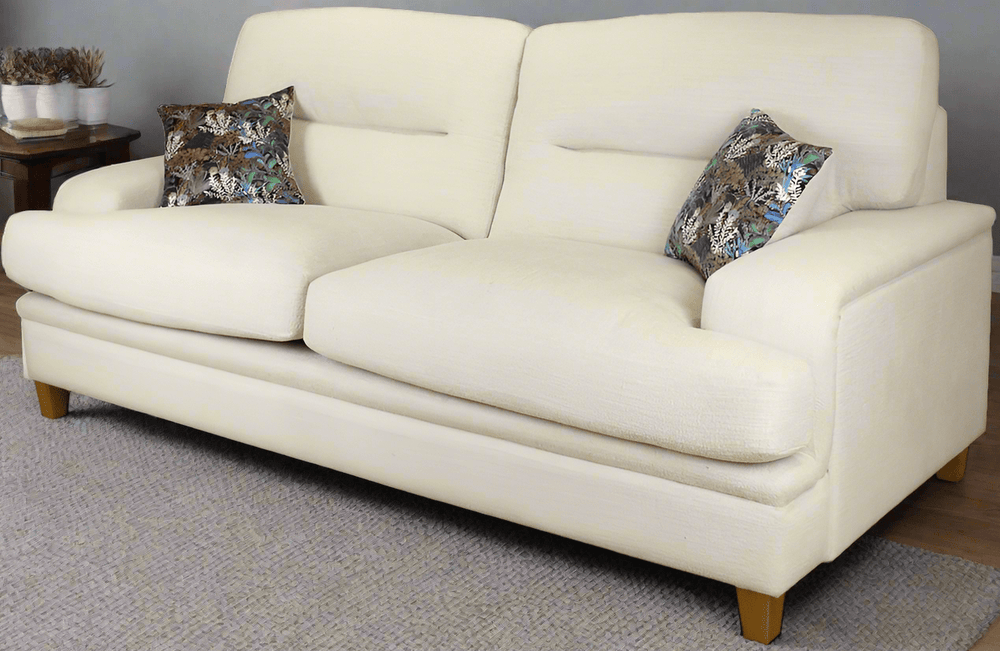 Lebus 3 Seater Sofa Ivory / Oak Trieste 3 Seater Sofa