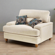 Lebus Love Chair Ivory / Oak Trieste Wide Armchair