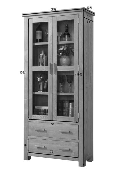Your Home Style Cabinet Valeswood Large Display Cabinet