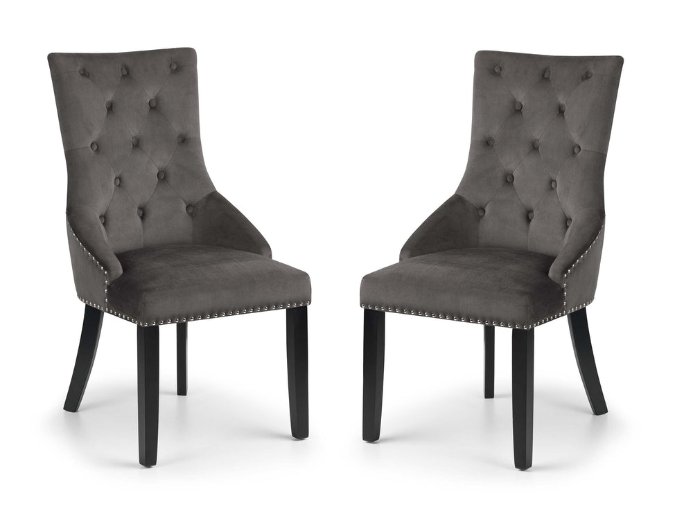 Julian Bowen Dining Chairs Veneto Knockerback Chairs - Sold in pairs