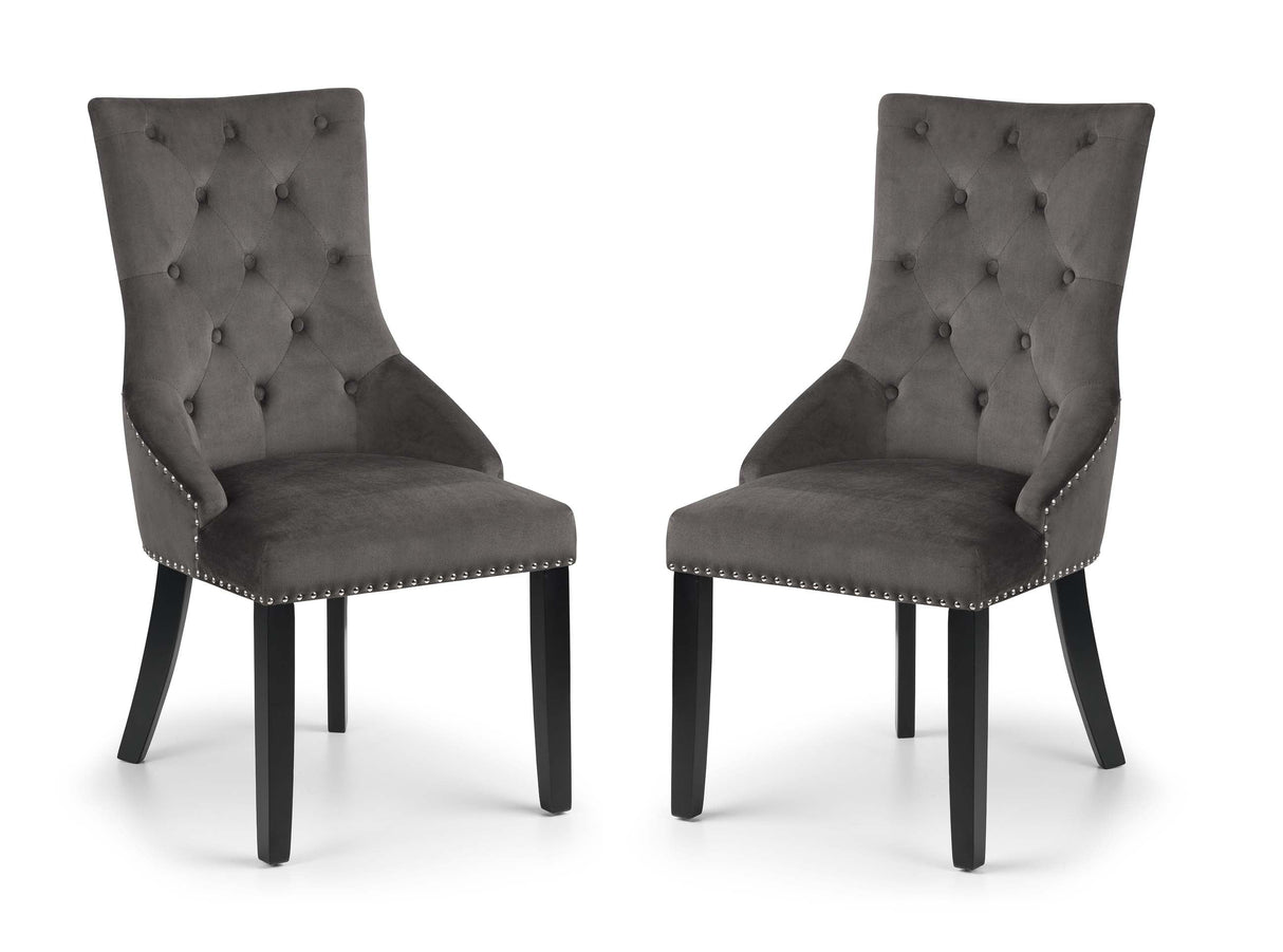 Julian Bowen Dining Chairs Veneto Knockerback Chairs - Sold in pairs
