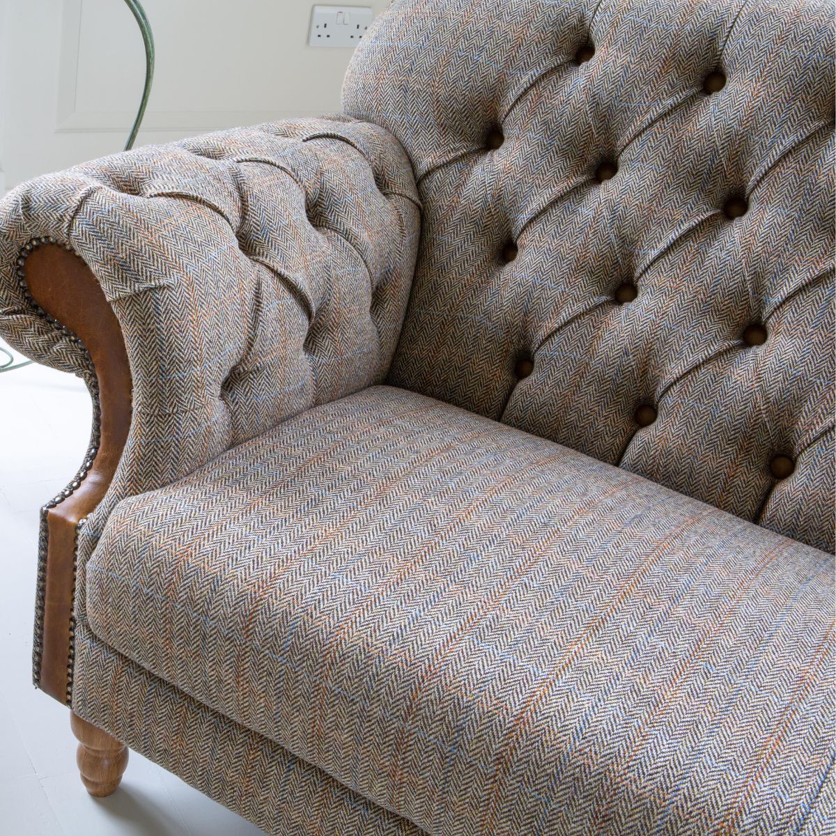 Vintage Sofa Company 2 Seater Sofa Vintage Haworth 2 Seater Sofa in Hunting Lodge Harris Tweed