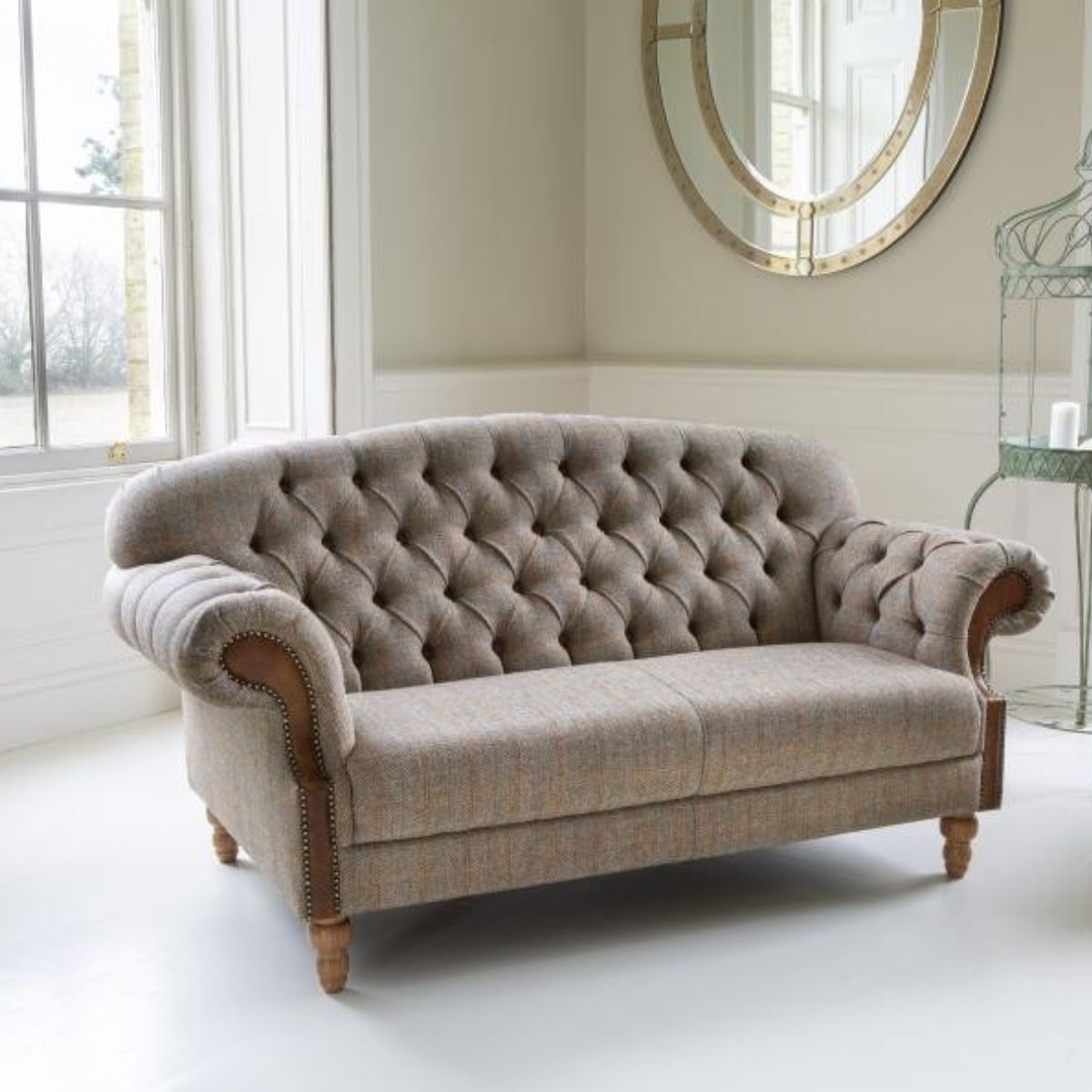 Vintage Sofa Company 2 Seater Sofa Vintage Haworth 2 Seater Sofa in Hunting Lodge Harris Tweed