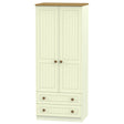 Welcome Furniture Wardrobe DefaultTitle Warwick 2ft 6in 2 Drawer Robe Cream and Oak WAR061