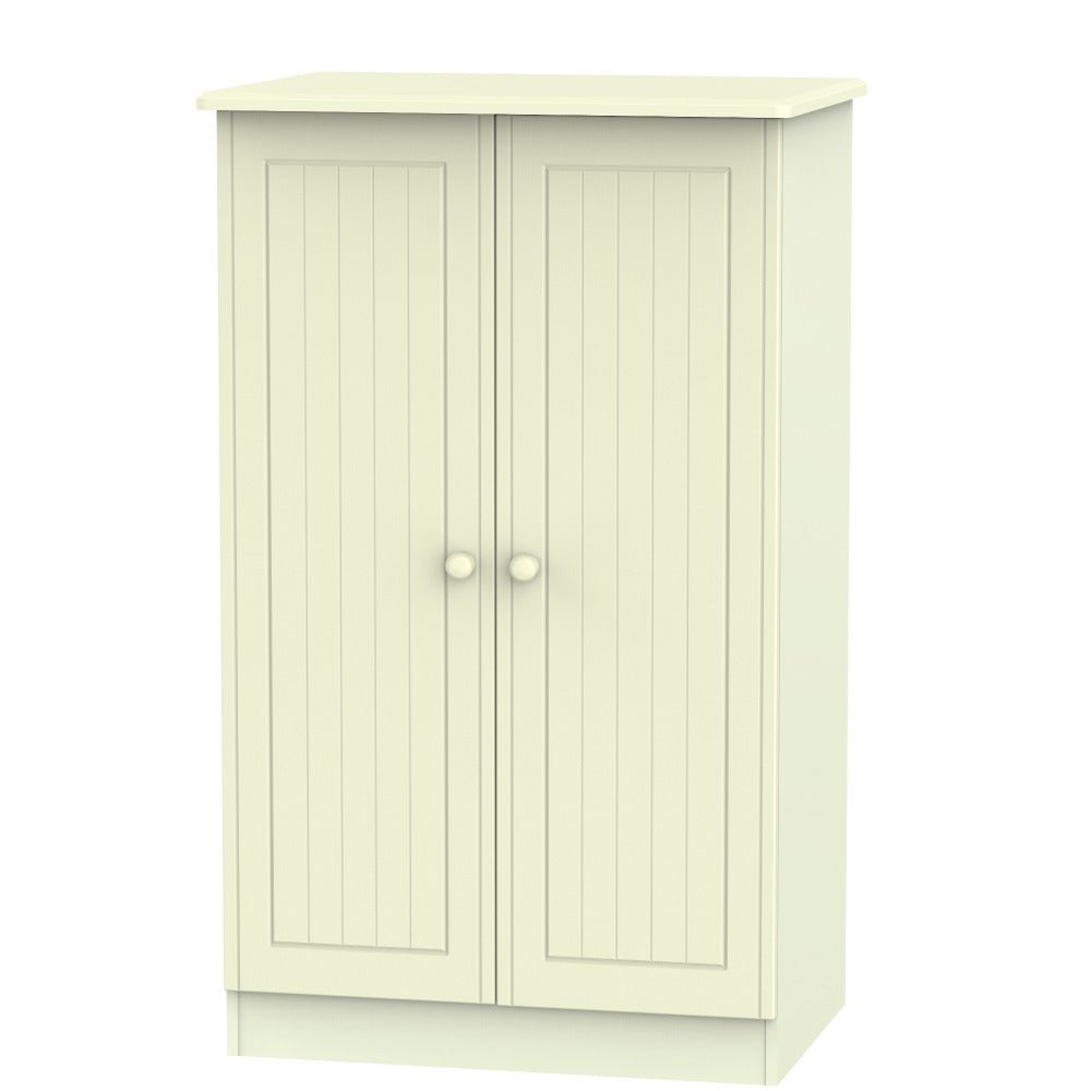 Welcome Furniture Wardrobe DefaultTitle Warwick 2ft 6in Plain Midi Robe Cream WAR058