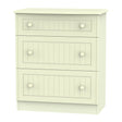 Welcome Furniture Chest of Drawers DefaultTitle Warwick 3 Drawer Deep Chest of Drawers Cream WAR049