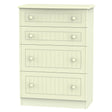 Welcome Furniture Chest of Drawers DefaultTitle Warwick 4 Drawer Deep Chest of Drawers Cream WAR050