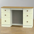 Welcome Furniture Dressing Table Desk DefaultTitle Warwick Kneehole Dressing Table Desk Cream and Oak WAR030