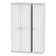 Welcome Furniture Wardrobe DefaultTitle Warwick Triple Plain Wardrobe White WAR130
