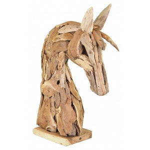 Ancient Mariner Wooden Horses Head Ornament