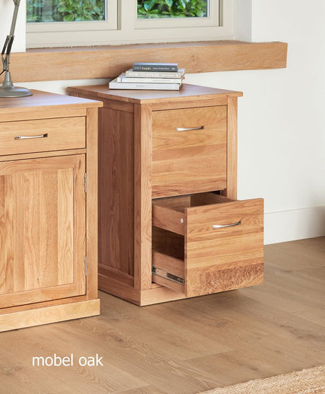 Baumhaus Filing Cabinet Mobel Oak Two Drawer Filing Cabinet