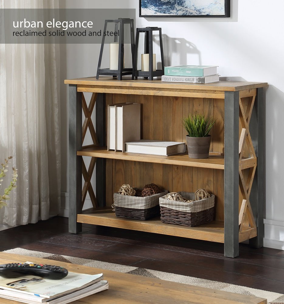 Baumhaus Bookcase Urban Elegance Reclaimed Low Bookcase