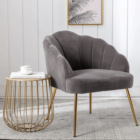 A grey conservatory chair.