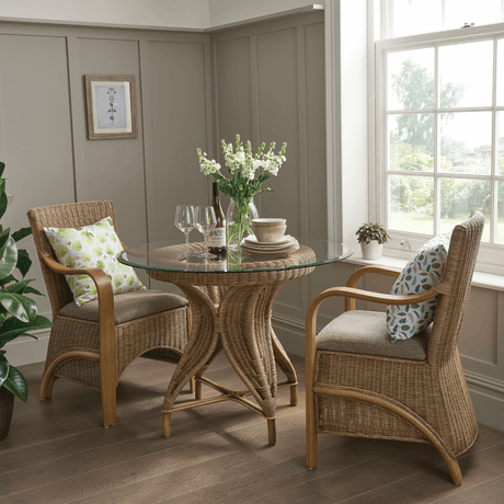 A conservatory furniture set in living space