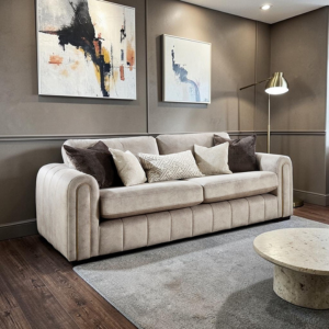 Large Glamour Corner Sofa in a conservatory by Lebus Upholstery