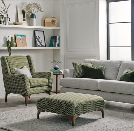 Hansson Sofa in Grey and Green by Ashwood Designs