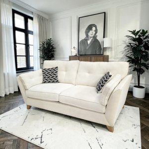 Jameson Sofa and Chair in contemporary lounge by Lebus Upholstery