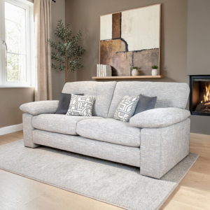Megan 4 seater Sofa in Oatmeal Colour by Lebus Upholstery