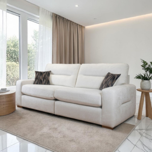 Melrose Sofa in beige by Lebus Upholstery