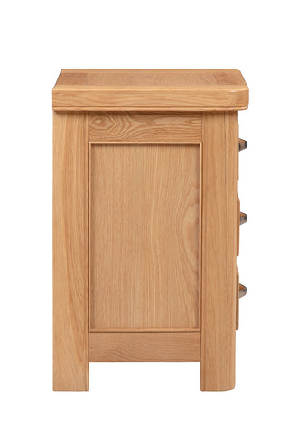 Chatterton Oak Bedside with 3 Drawers