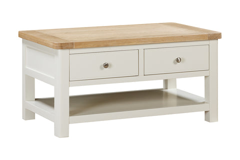 Foxley Painted Coffee Table with 2 Drawers