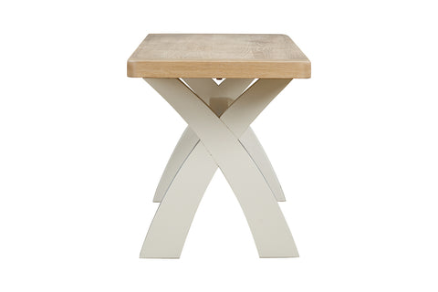 Foxley Painted Cross Leg Bench