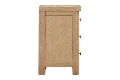 Foxley Oak Bedside with 3 Drawers