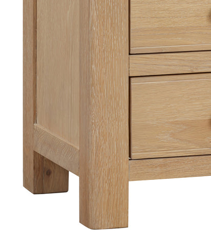 Foxley Oak Bedside with 3 Drawers