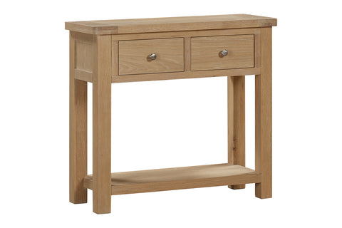 Foxley Oak Console Table with 2 Drawers