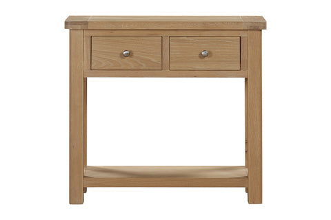 Foxley Oak Console Table with 2 Drawers