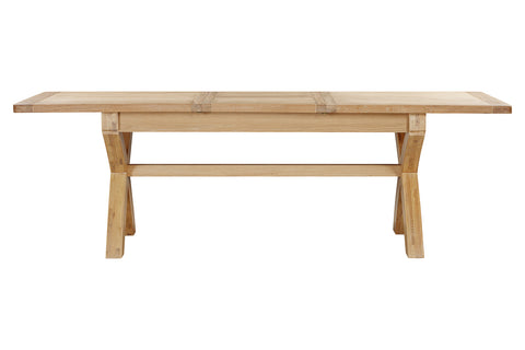 Foxley Oak 180/240 Cross leg Extending Dining Table