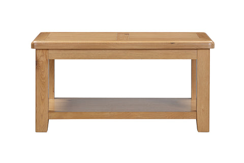 Kingston Oak Coffee Table with Shelf