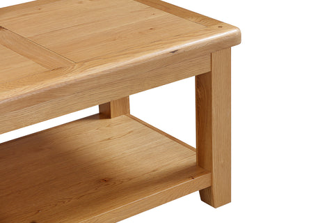 Kingston Oak Coffee Table with Shelf