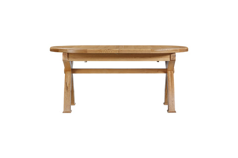 Kingston Oak Oval Cross Leg Extending 176/256 Table