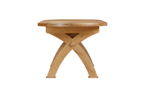 Kingston Oak Oval Cross Leg Extending 176/256 Table