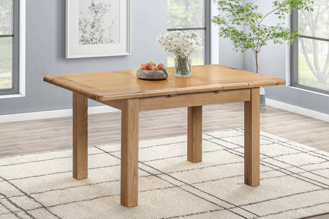 Kingston Oak 120/160 Butterfly Extending Dining Table