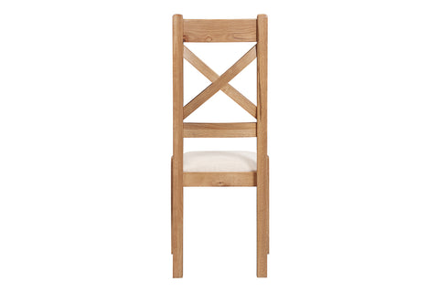 Kingston Oak Pair of Cross Back Dining Chair