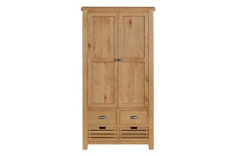 Kingston Oak Double Larder Cupboard