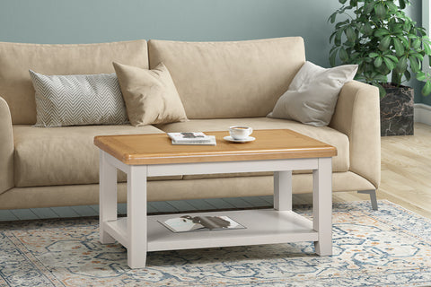 Kingston Painted Coffee Table with Shelf