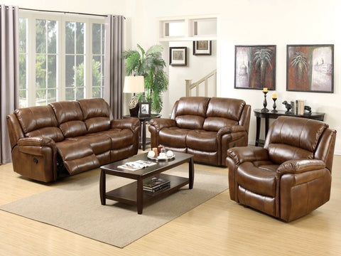 Farnham Annaghmore Tan Leather Air 3 Seater Sofa