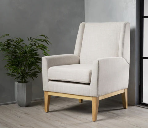 Accent Chair - Beige Fabric