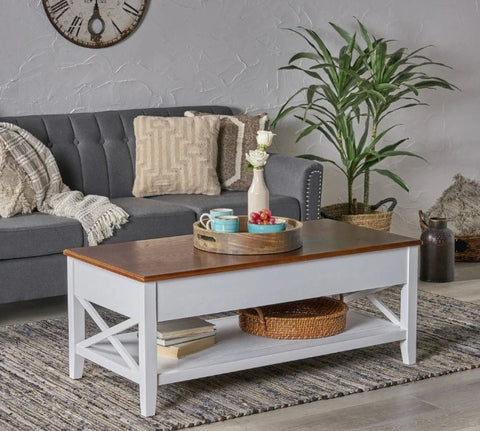 Coffee Table with Storage - Oak