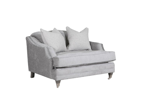 Belvedere Silver Snuggle Chair
